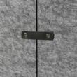 Rahmenlose Akustikstellwand freistehend, Höhe x Breite 1800 x 1000 mm, Wand grau meliert Detail 1 S