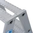 Krause Stufen-Doppelleiter STABILO® Professional, 2 x 3 Stufen mit R13-Belag Detail 1 S