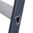 Krause Eloxierte Stufen-Doppelleiter MONTO® SePro D®, 2 x 4 rutschhemmend profilierte Stufen Detail 2 S