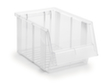 Treston Transparenter Sichtlagerkästen mit großer Eingrifföffnung, transparent, Tiefe 300 mm Standard 2 S