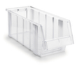 Treston Transparenter Sichtlagerkästen mit großer Eingrifföffnung, transparent, Tiefe 500 mm Standard 2 S