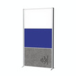 MAUL Stellwand-Tafel MAULconnecto, Höhe x Breite 1800 x 1000 mm, Wand weiß/blau/dunkelgrau