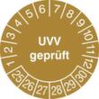 Prüfplakette mit Jahresfarbe