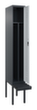 C+P Sitzbank-Spind Classic Plus für Schwarz-Weiß-Trennung, Abteilbreite 300 mm Standard 2 S