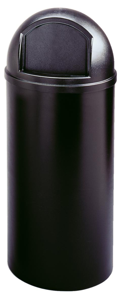 Rubbermaid Feuerhemmender Abfallbehälter, 80 l, schwarz, Deckel schwarz Standard 1 ZOOM