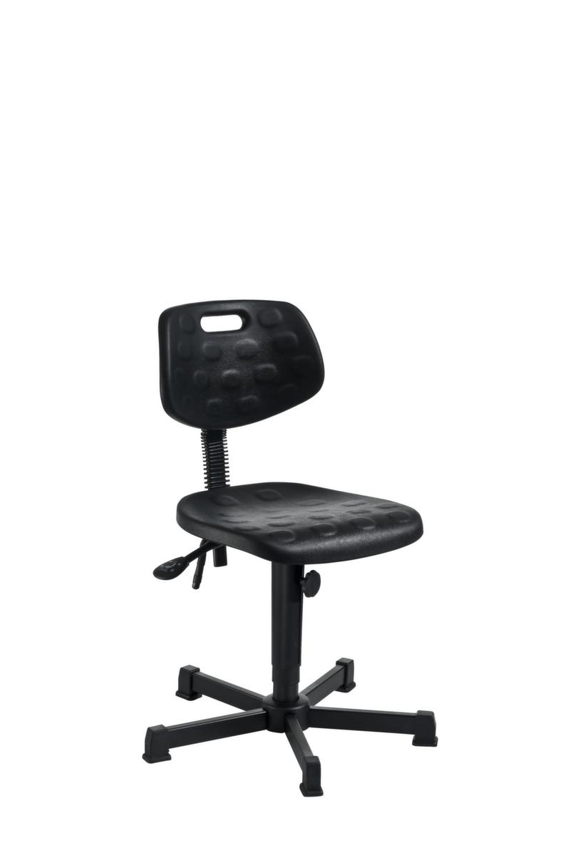meychair Arbeitsdrehstuhl Workster Simplex, Sitz PU-Schaum schwarz, mit Kunststoffgleiter Standard 1 ZOOM
