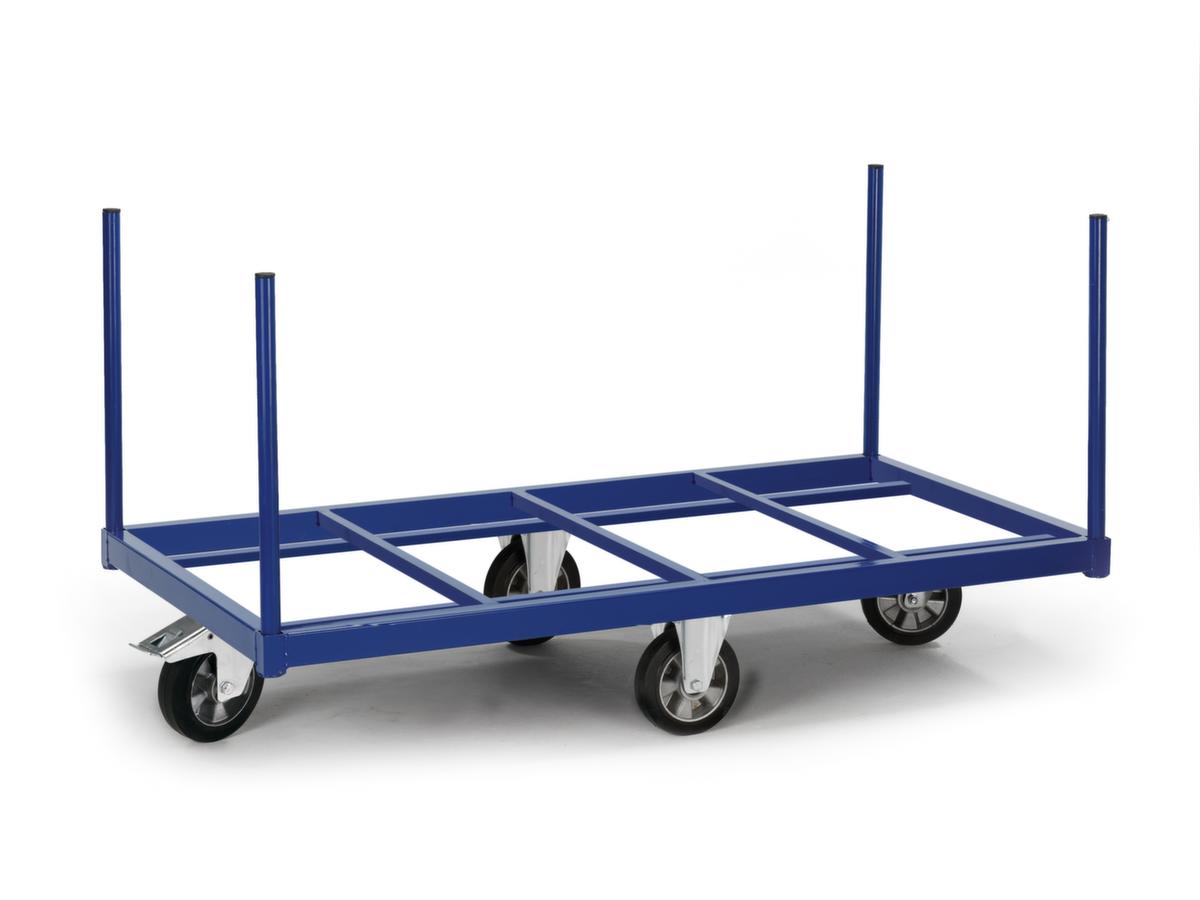 Rollcart Rungenwagen mit offener Ladefläche, Traglast 1200 kg, Ladefläche 1600 x 800 mm Standard 1 ZOOM