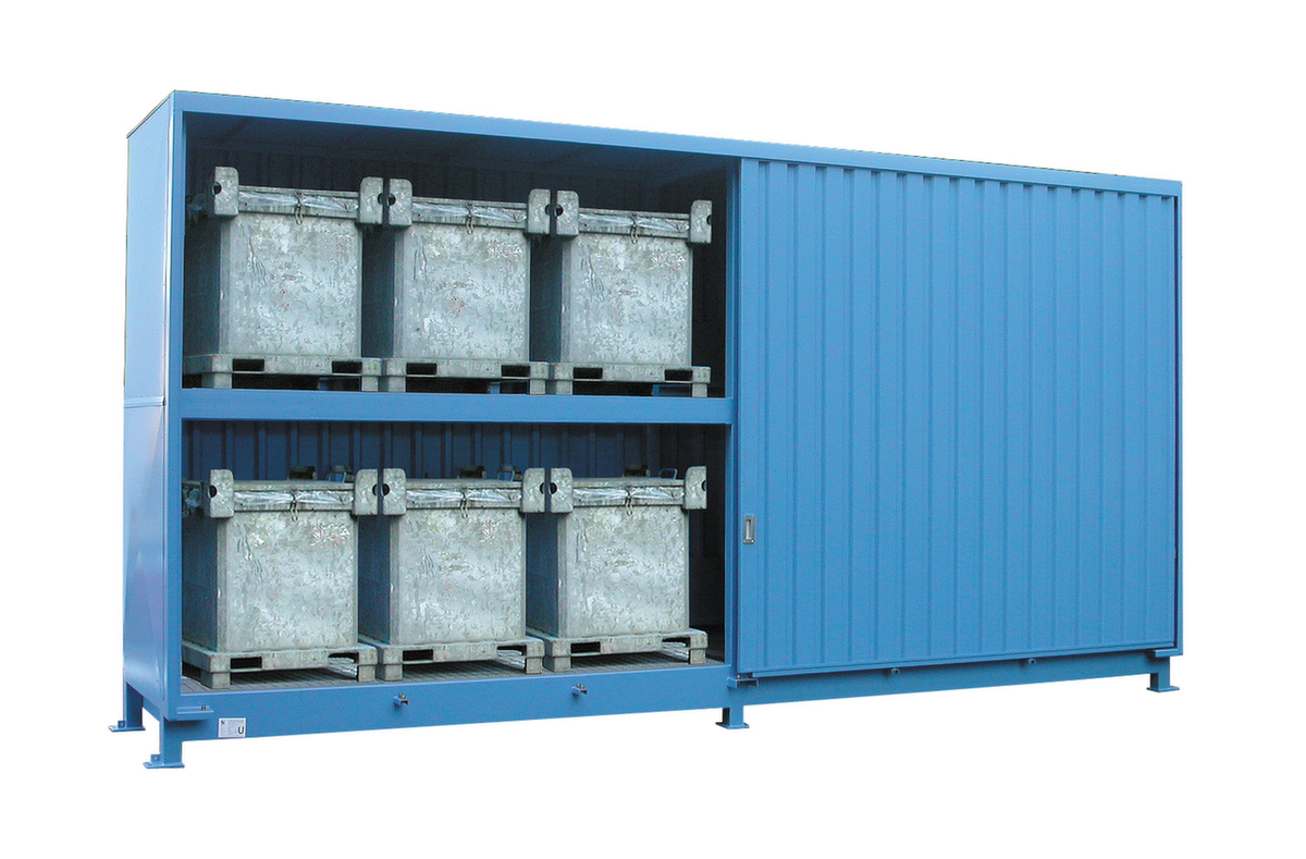 Lacont Gefahrstoff-Regalcontainer für maximal 12 KTC/IBC Standard 2 ZOOM