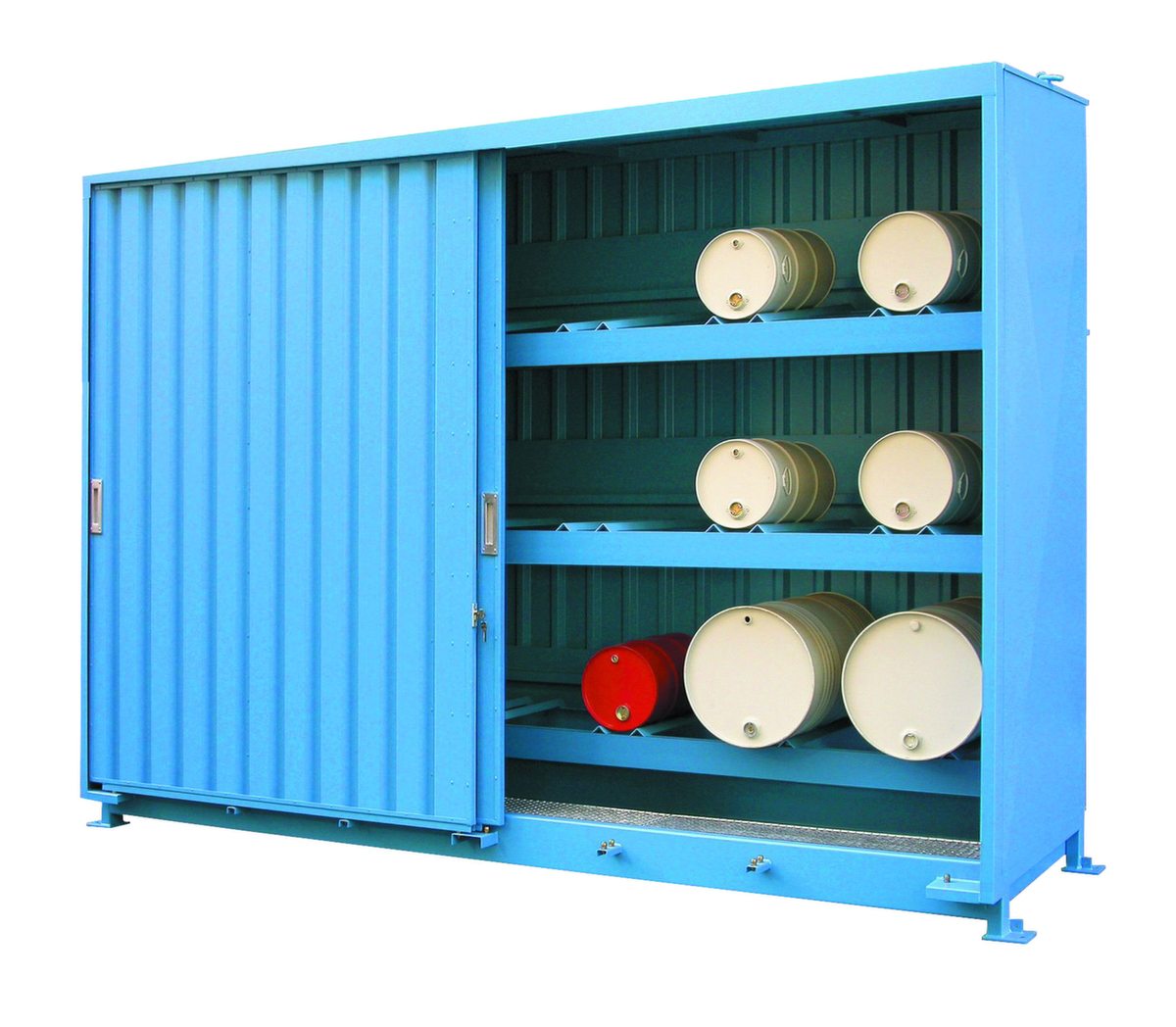 Lacont Gefahrstoff-Regalcontainer für maximal 24 200-Liter-Fässer
