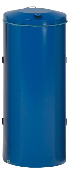 VAR Feuersicherer Abfallsammler Kompakt, 120 l, RAL5010 Enzianblau Standard 1 ZOOM