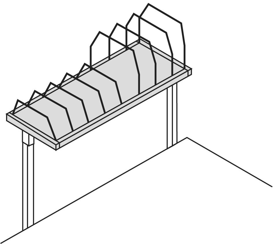 Rocholz Aufbaumagazin 2000 für Packtisch, Höhe 400 mm Technische Zeichnung 1 ZOOM