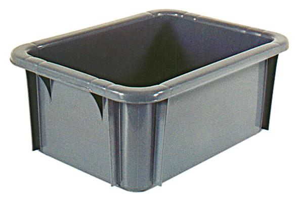 Stapelbehälter für Lebensmittel, grau, Inhalt 13 l Standard 1 ZOOM