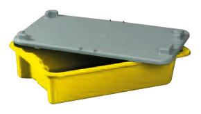 Drehstapelbehälter, gelb, Inhalt 18 l Standard 1 ZOOM
