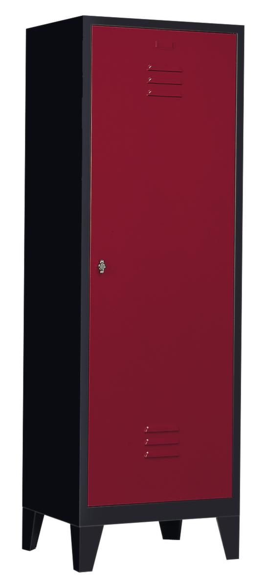 C+P Garderobenschrank Classic mit 2 gemeinsam verschließbaren Abteilen, Abteilbreite 400 mm