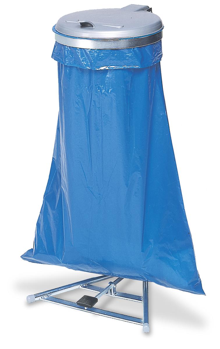 VAR Müllsackständer mit Fußpedal, für 120-Liter-Säcke, Deckel silber Standard 2 ZOOM