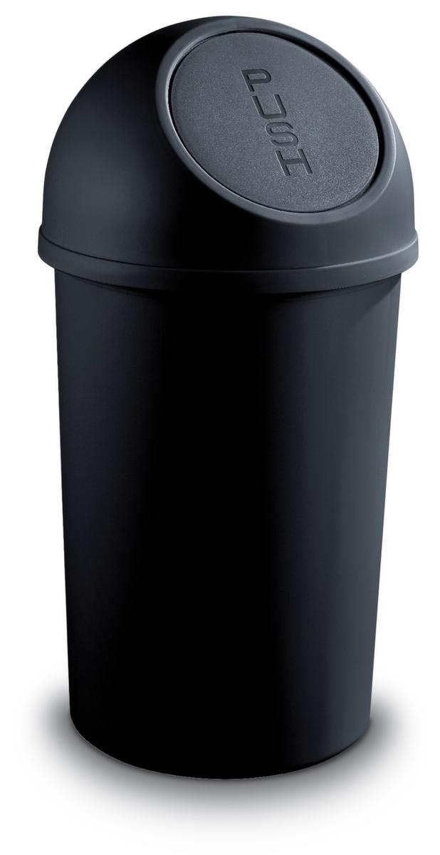 helit Push-Abfallbehälter, 45 l, schwarz Standard 1 ZOOM
