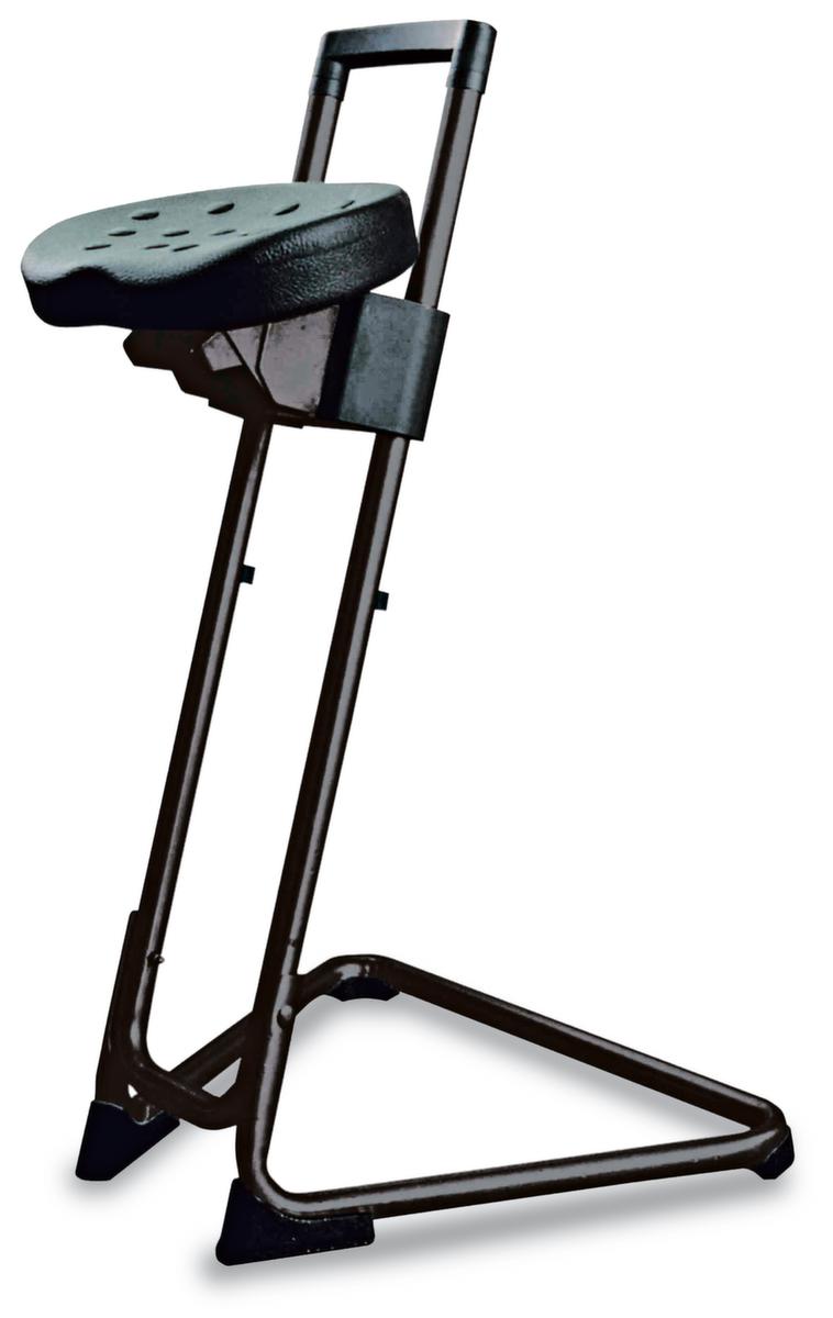 ESD-Stehhilfe, Sitzhöhe 600 - 850 mm, Gestell schwarz Standard 1 ZOOM
