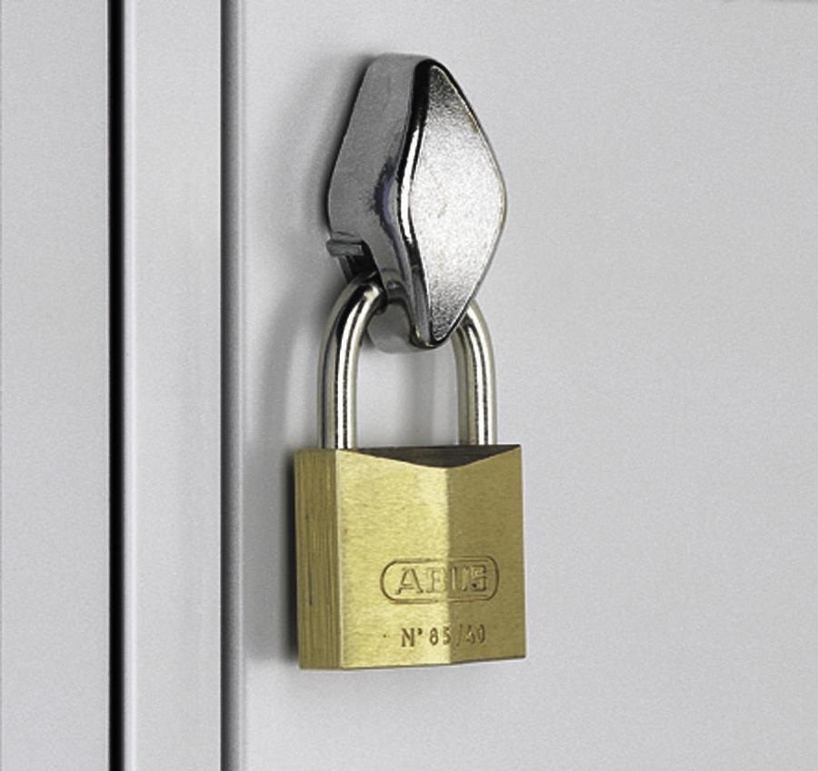 C+P Doppelstöckiger Garderobenschrank Classic mit 1x2 Abteilen mit Lüftungsrosetten, Abteilbreite 300 mm Detail 2 ZOOM