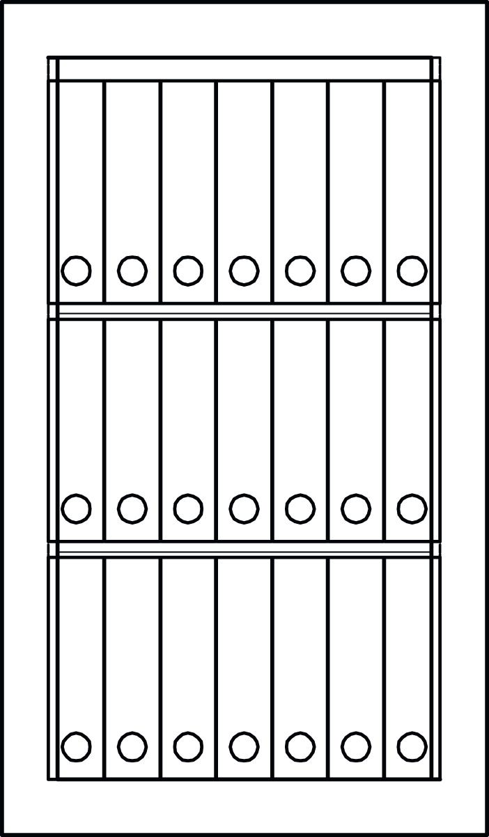 Format Tresorbau Büro-Sicherheitsschrank Technische Zeichnung 1 ZOOM