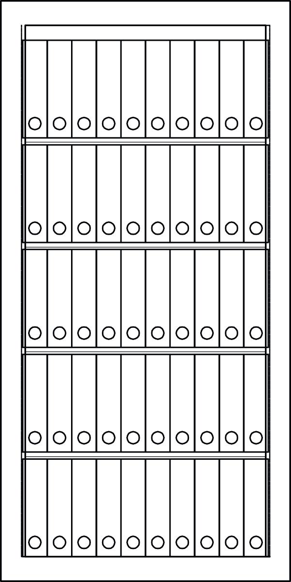 Format Tresorbau Büro-Sicherheitsschrank Technische Zeichnung 4 ZOOM