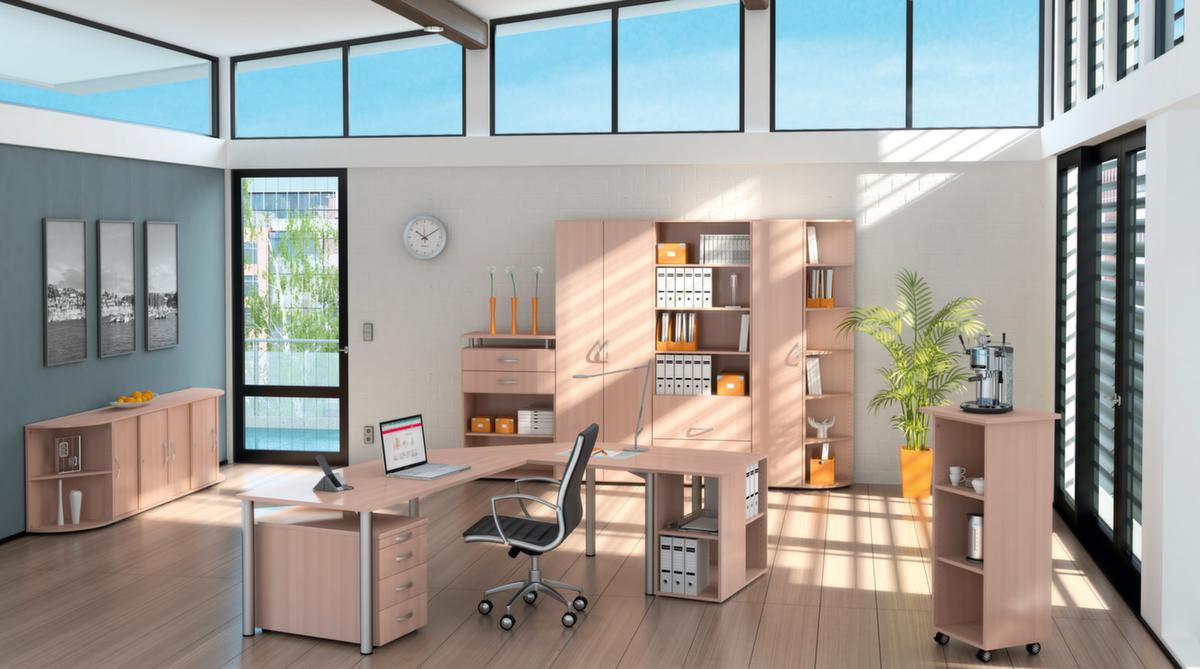 Gera Höhenverstellbarer Schreibtisch Milano mit 4-Fußgestell Milieu 1 ZOOM