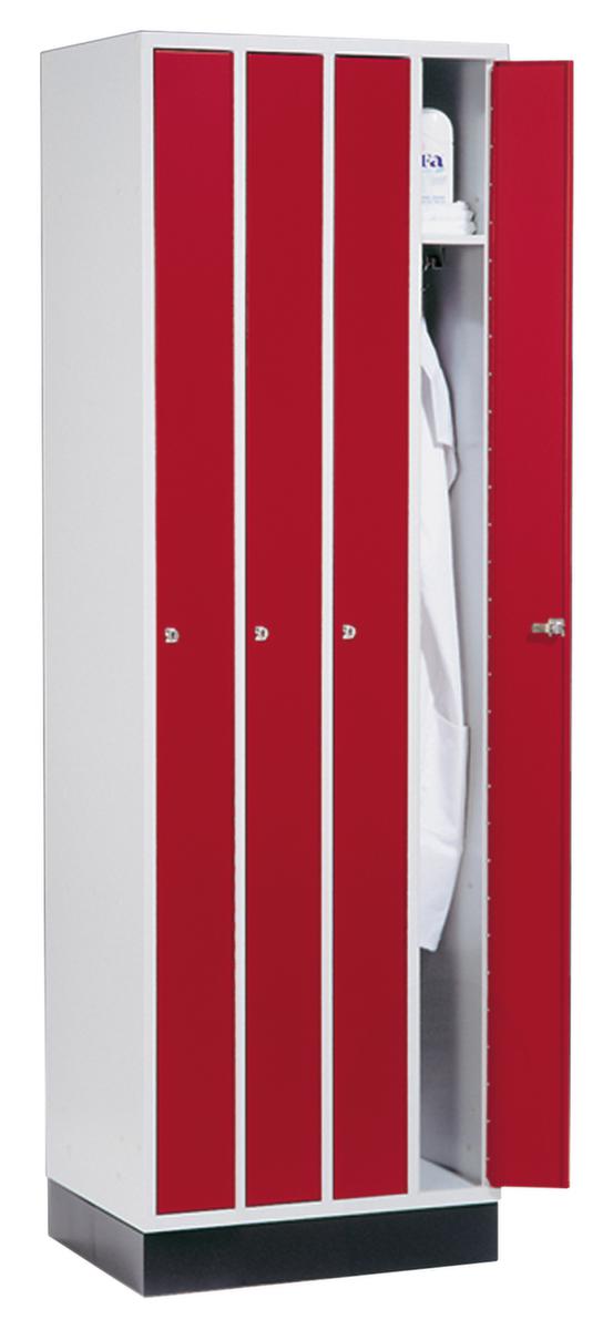 C+P Raumsparschrank Classic mit 4 Abteilen