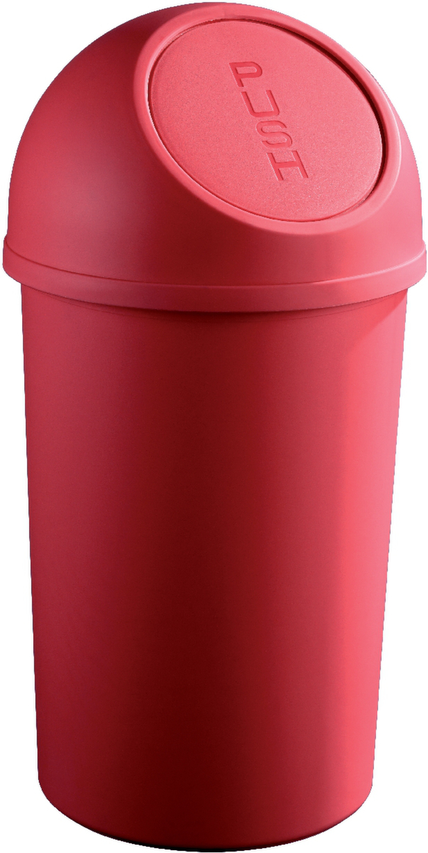 helit Push-Abfallbehälter, 25 l, rot Standard 1 ZOOM
