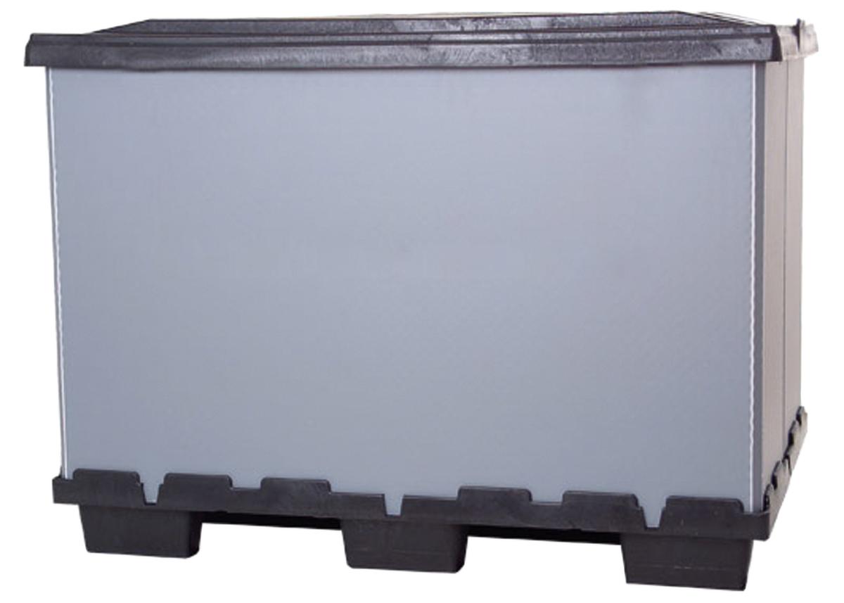 Paletten-Faltbox mit 3 Kufen Standard 2 ZOOM