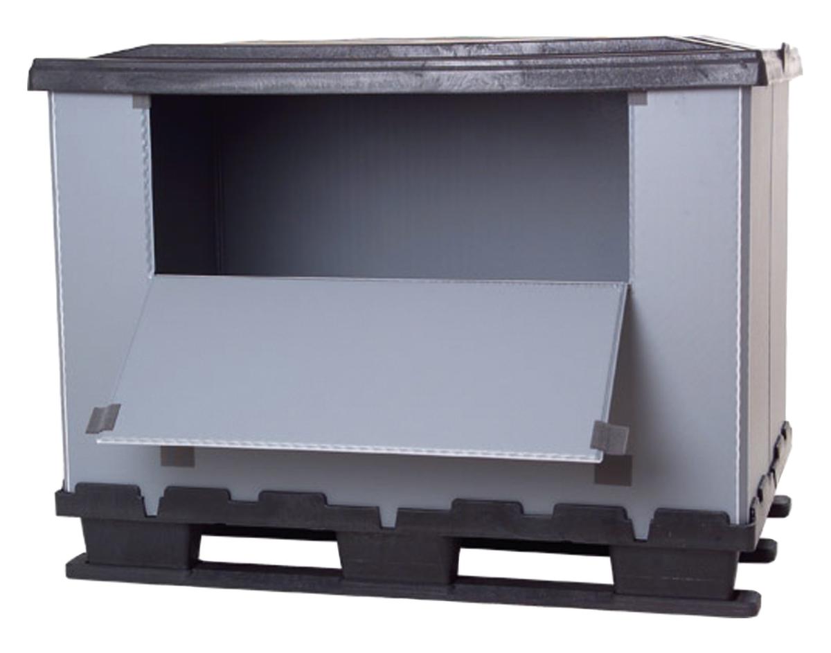 Paletten-Faltbox mit 3 Kufen Standard 3 ZOOM