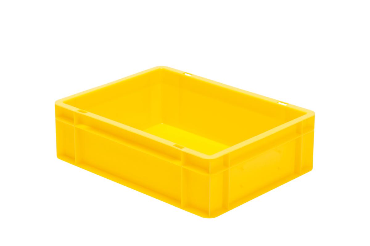 Lakape Euronorm-Stapelbehälter Favorit Wände + Boden geschlossen, gelb, Inhalt 10 l