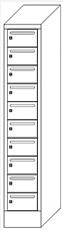 PAVOY Postverteilschrank Basis mit Postschlitzen Technische Zeichnung 1 ZOOM