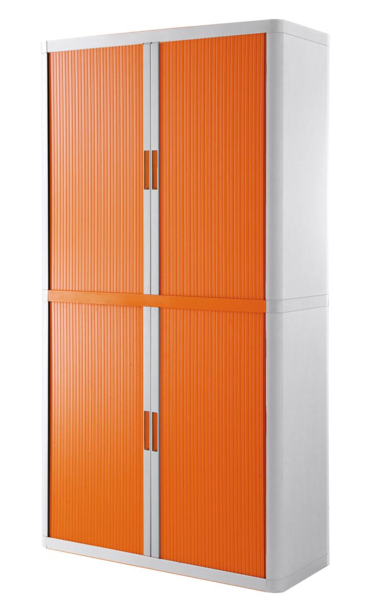 Paperflow Querrollladenschrank easyOffice®, 4 Ordnerhöhen, weiß/orange Standard 1 ZOOM