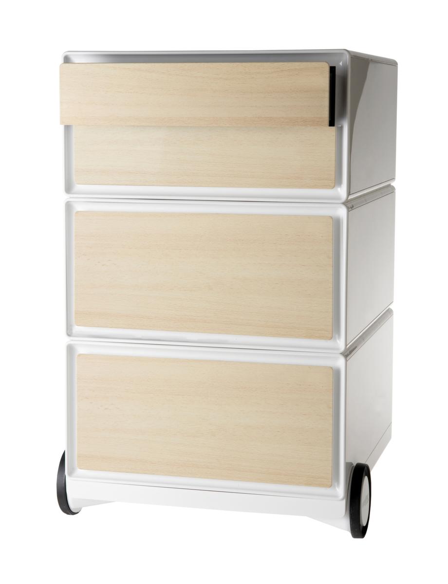Paperflow Rollcontainer easyBox, 4 Schublade(n), weiß/Buche Standard 1 ZOOM