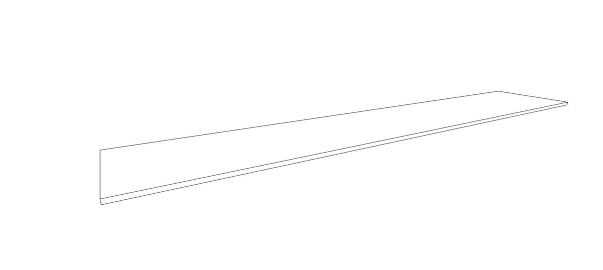 Quadrifoglio Abdeckplatte T45 für Büroschrank/-regal, Breite x Tiefe 2580 x 450 mm Technische Zeichnung 1 ZOOM