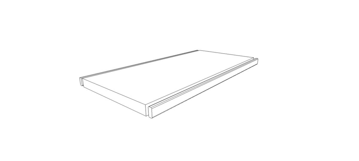 Quadrifoglio Einlegeboden für Raumteiler, Breite x Tiefe 860 x 390 mm Standard 1 ZOOM