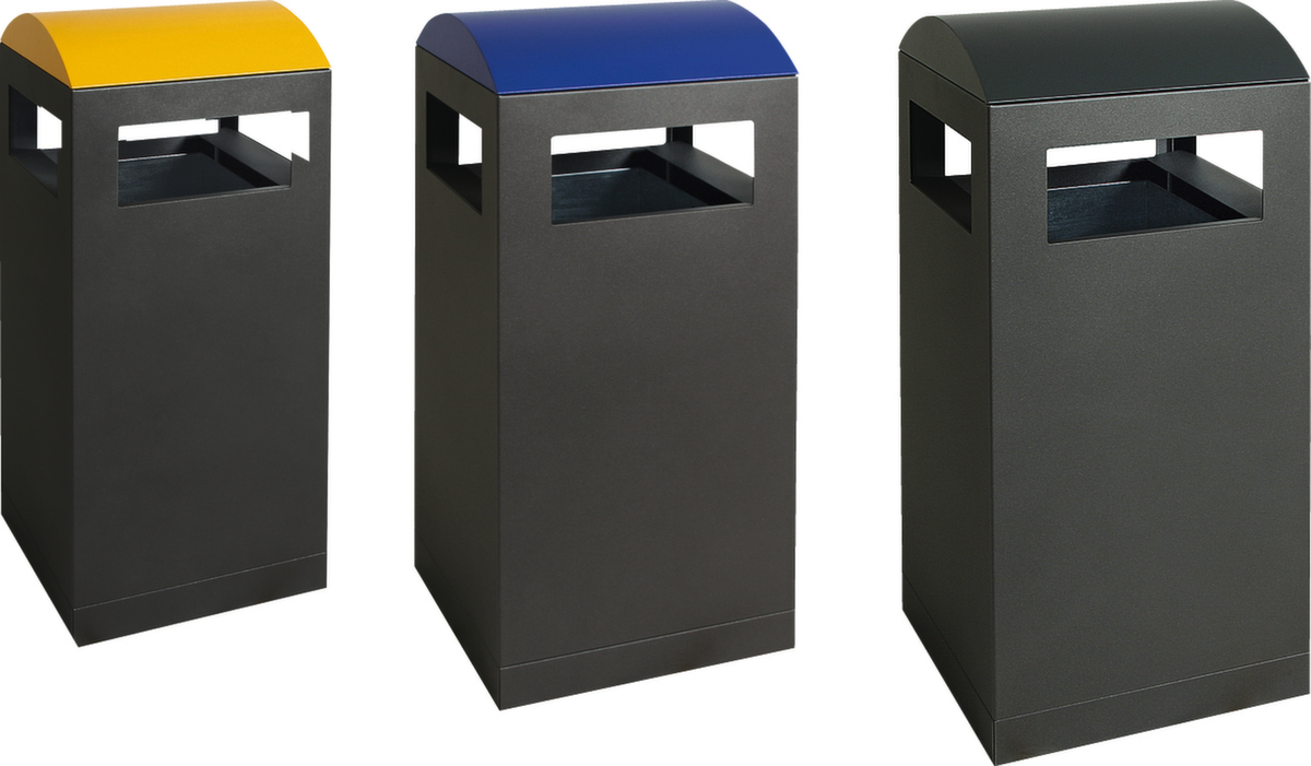 Abfallbehälter mit farbiger Haube Standard 1 ZOOM