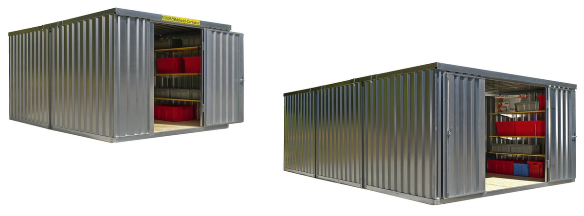 Säbu Verzinkter Materialcontainer FLADAFI® Standard 1 ZOOM