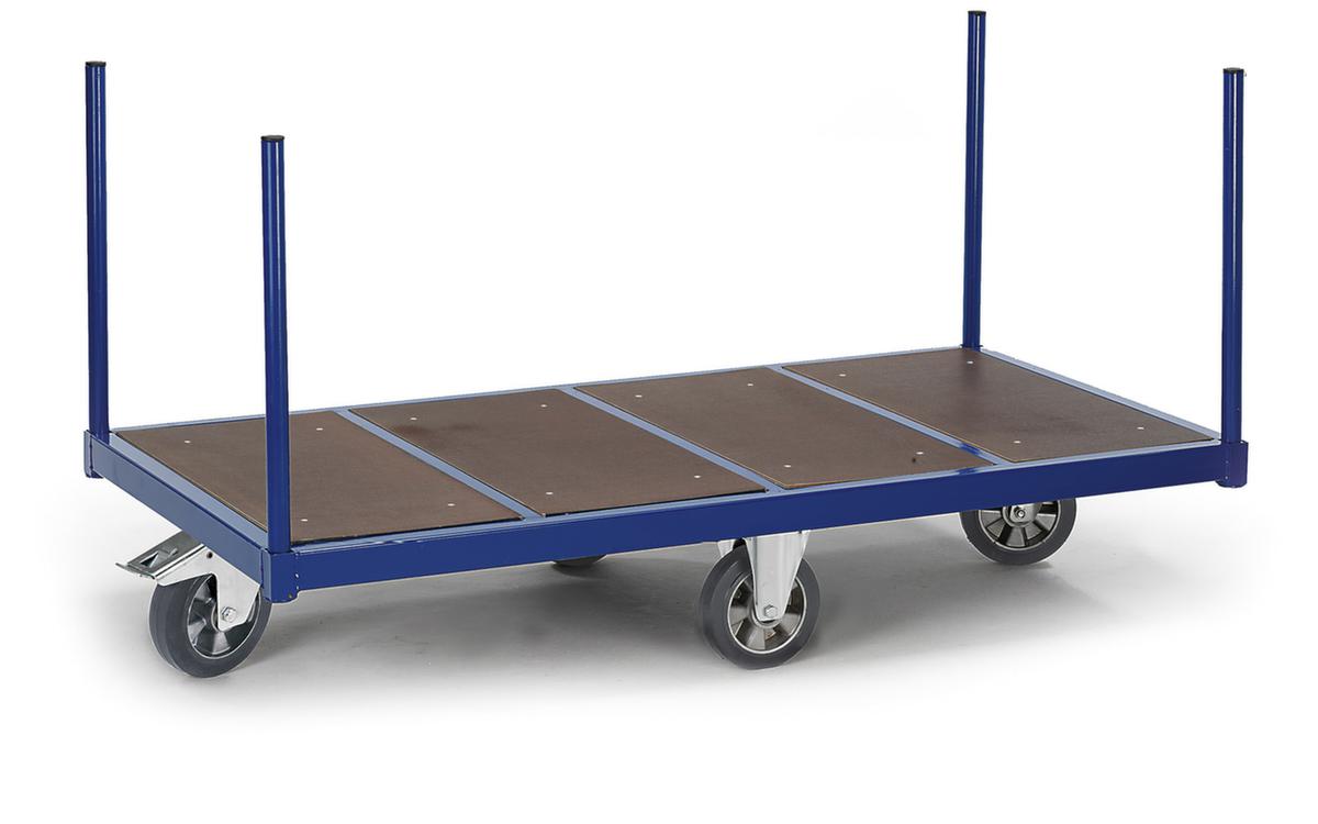 Rollcart Rungenwagen mit rutschsicherer Ladefläche, Traglast 1200 kg, Ladefläche 1300 x 800 mm Standard 1 ZOOM