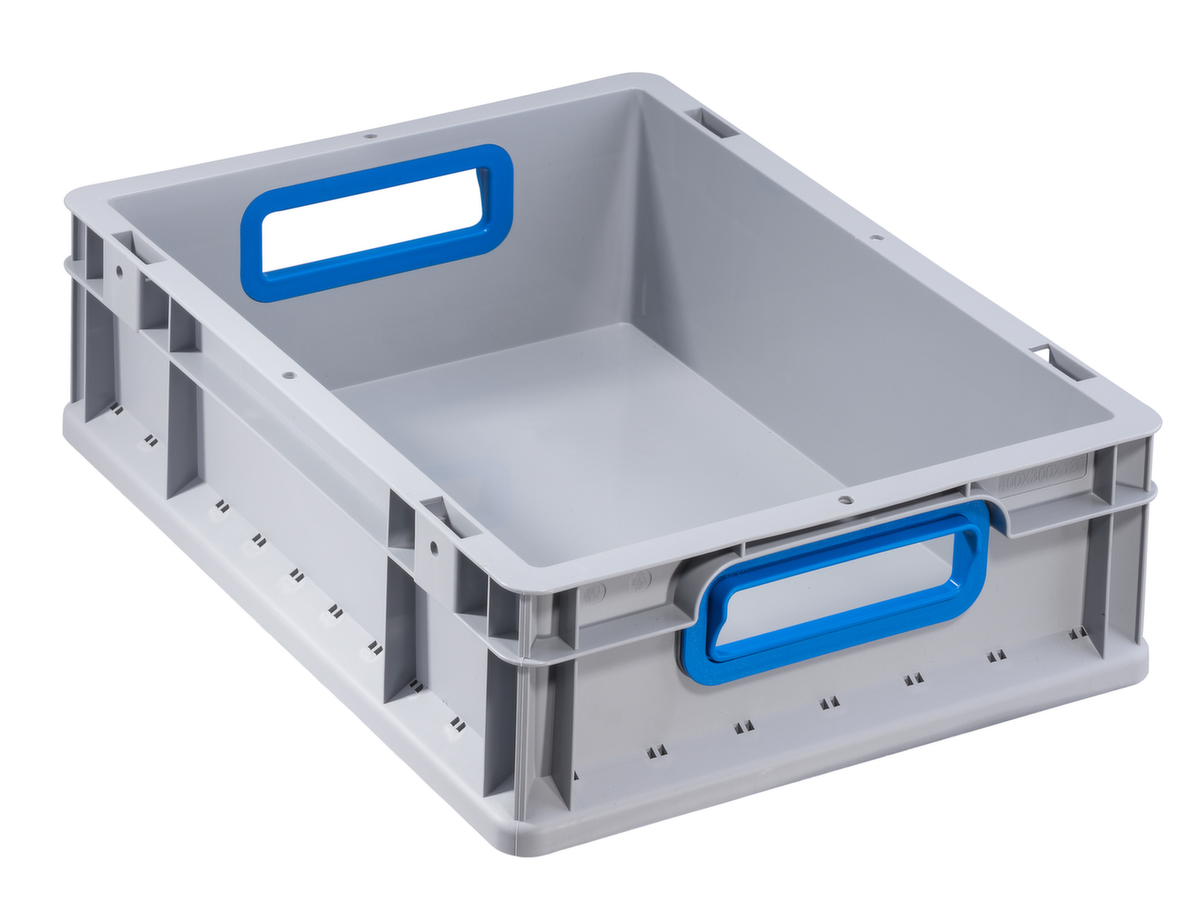 Allit Euronorm-Stapelbehälter Eco, grau/blau, Länge x Breite 400 x 300 mm Standard 1 ZOOM
