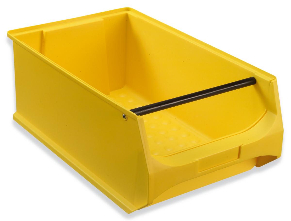 Sichtlagerkasten Grip mit Noppenboden, gelb, Tiefe 500 mm, Polypropylen Standard 1 ZOOM