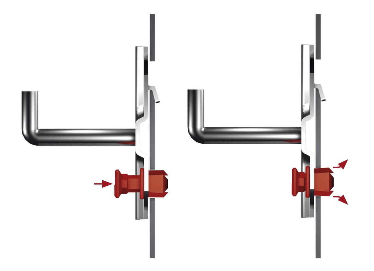 Kappes Rohrhalter RasterPlan® ABAX® für Lochplatte Technische Zeichnung 1 ZOOM