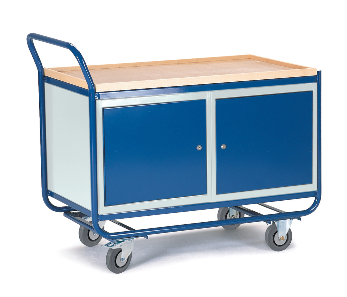 Rollcart Tisch- und Schrankwagen mit Holzarbeitsplatte Standard 1 ZOOM
