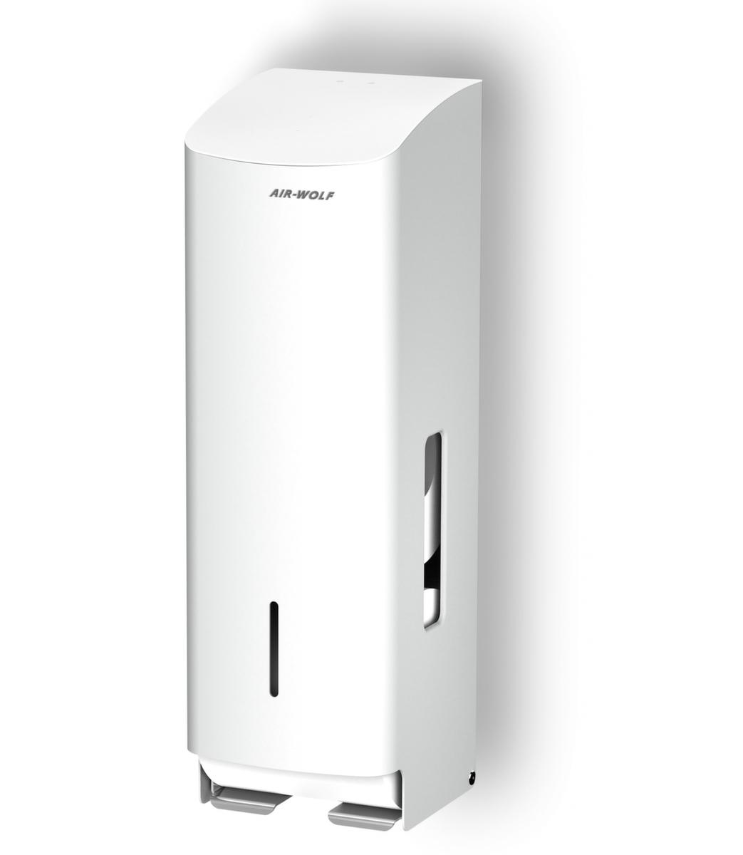 AIR-WOLF Toilettenpapierspender Gamma für 3 Rollen, Edelstahl, weiß Standard 1 ZOOM