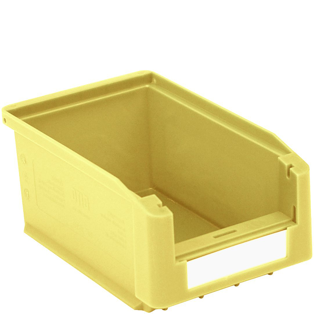 Sichtlagerkasten Top hoch belastbar, gelb, Tiefe 160 mm, Polypropylen Standard 2 ZOOM