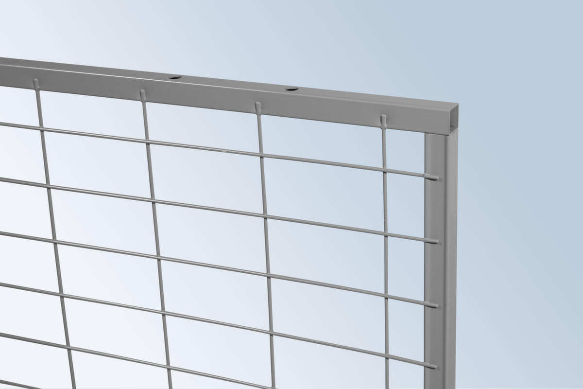 TROAX Wand-Aufsatzelement Extra für Trennwandsystem, Breite 500 mm Detail 1 ZOOM