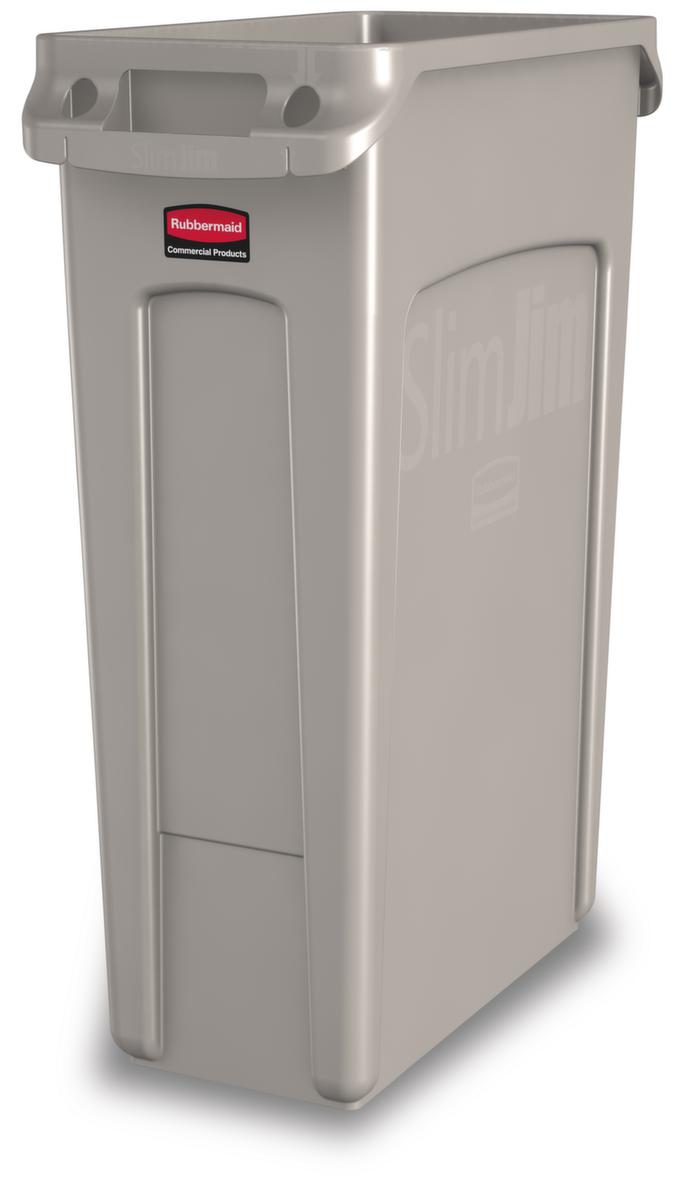 Rubbermaid Wertstoffsammler Slim Jim® mit Lüftungskanälen, 87 l, beige Standard 1 ZOOM