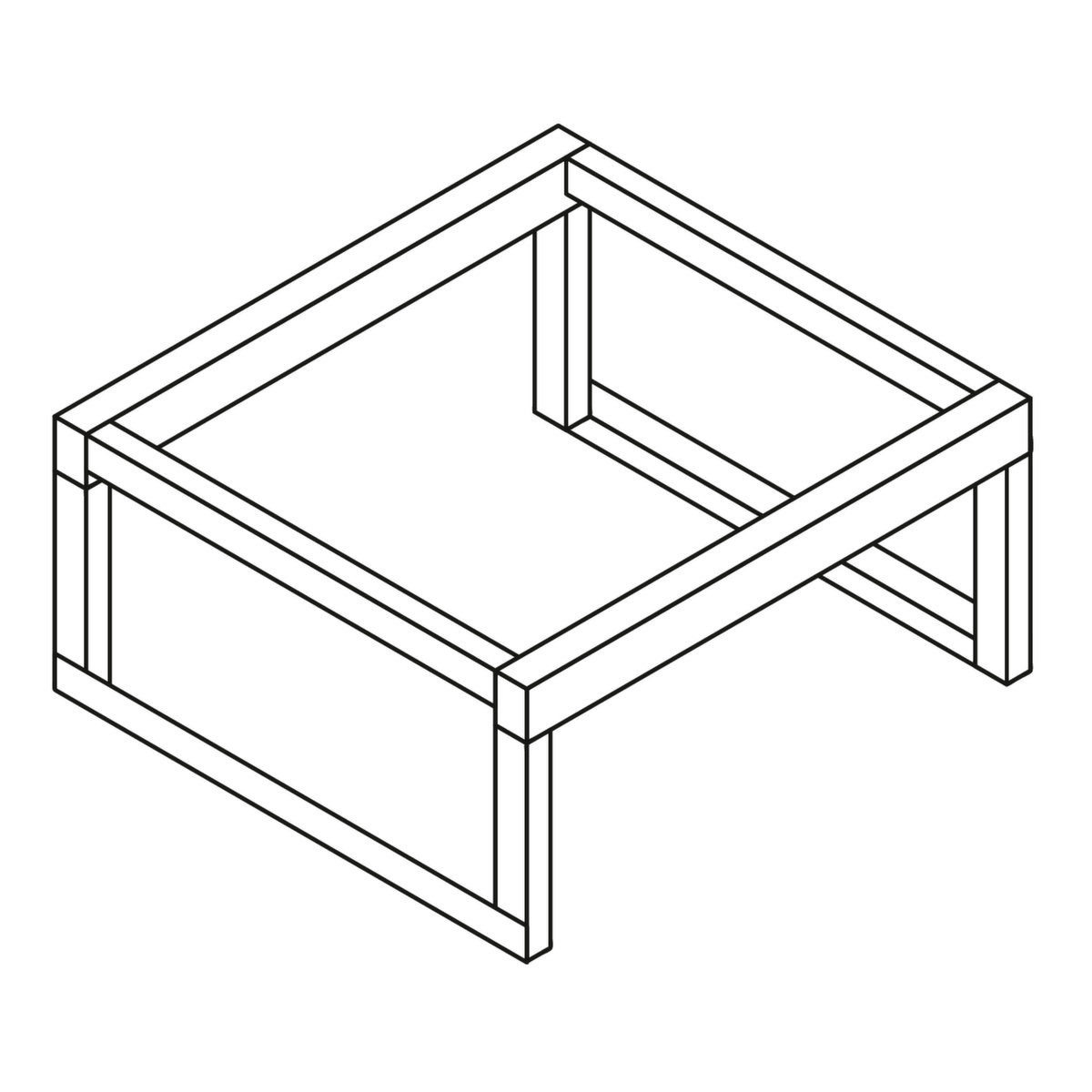 Fassbock für Gefahrstoff-Container, 1 x 60-/200-Liter-Fass Standard 1 ZOOM