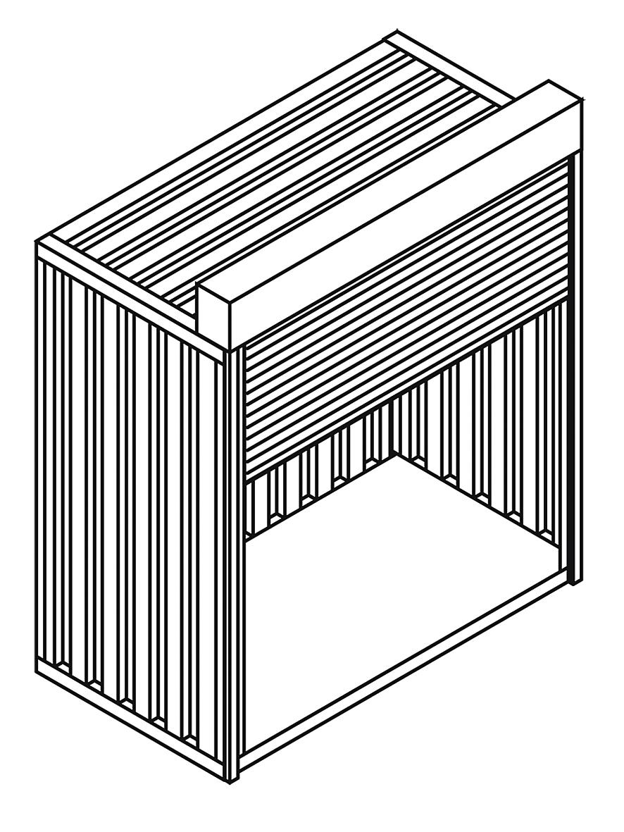 Säbu Rollladenbox Technische Zeichnung 1 ZOOM