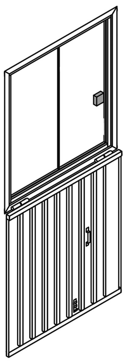 Säbu Schiebefenster für Materialcontainer Technische Zeichnung 1 ZOOM