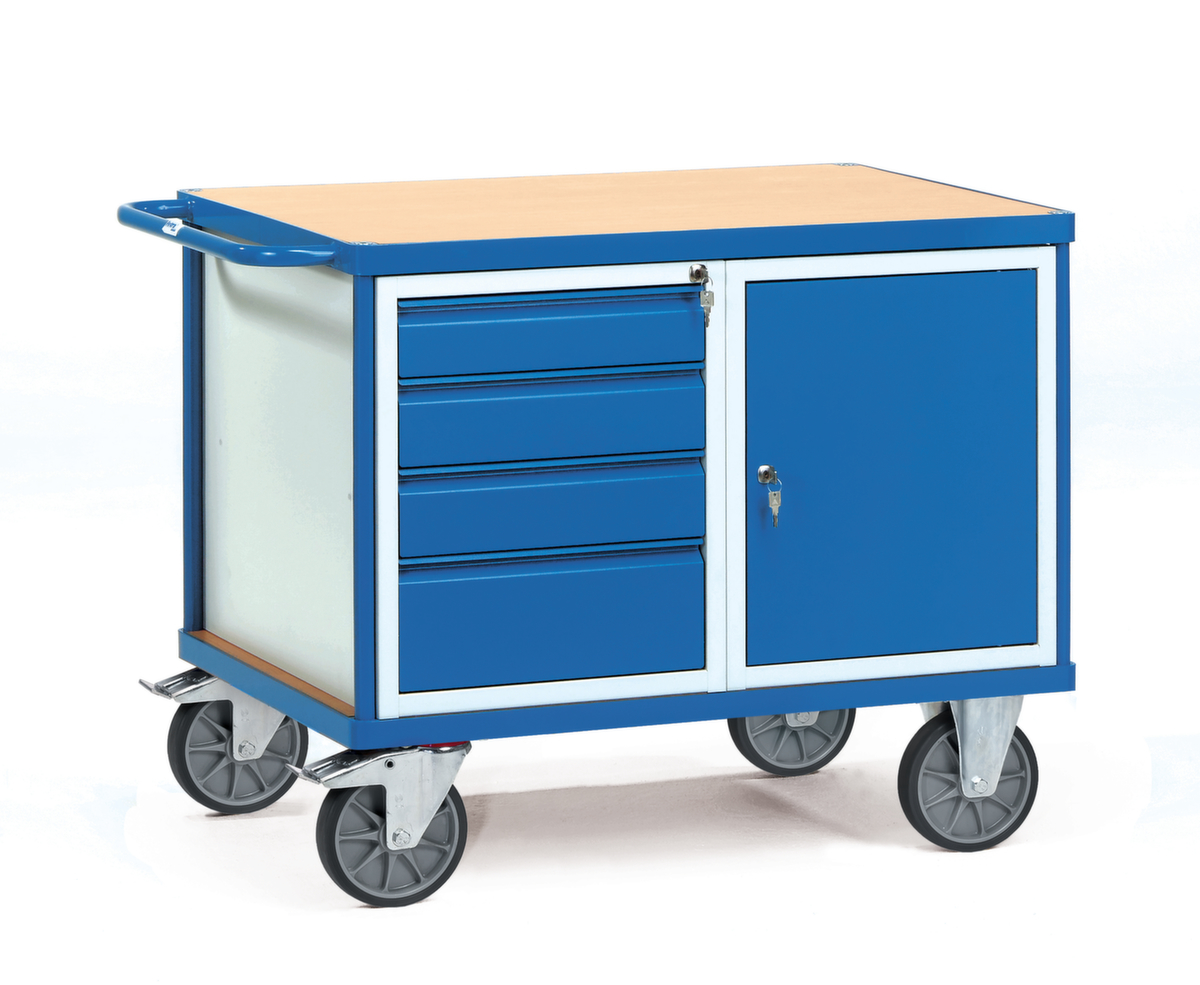 fetra Tisch- und Schrankwagen mit Schubladen, Traglast 600 kg, Ladefläche 1050 x 700 mm Standard 1 ZOOM